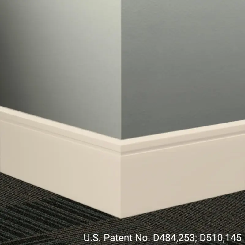 Tarkett - Millwork Wall Finishing System - MW 194 F8 Reveal 8" #194 Antique White - Wall Base 8' (Pack of 4)