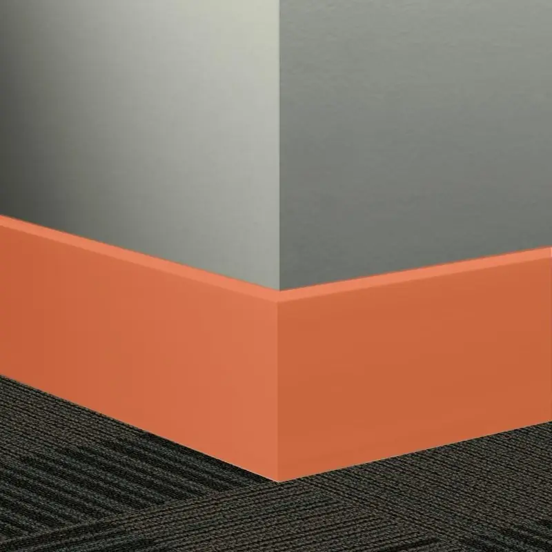 Tarkett - Millwork Wall Finishing System - MW 62 H25 Mandalay 2-1/2" #62 Tangerine Tango - Wall Base 8' (Pack of 5)