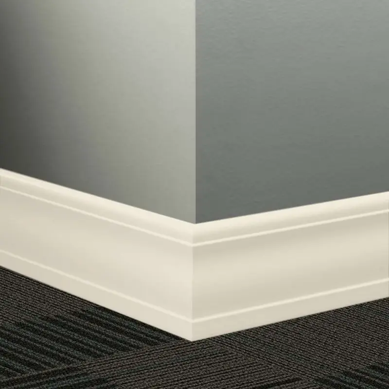 Tarkett - Millwork Wall Finishing System - MW 01 J Silhouette 4" #01 Snow White - Wall Base 8' (Pack of 6)