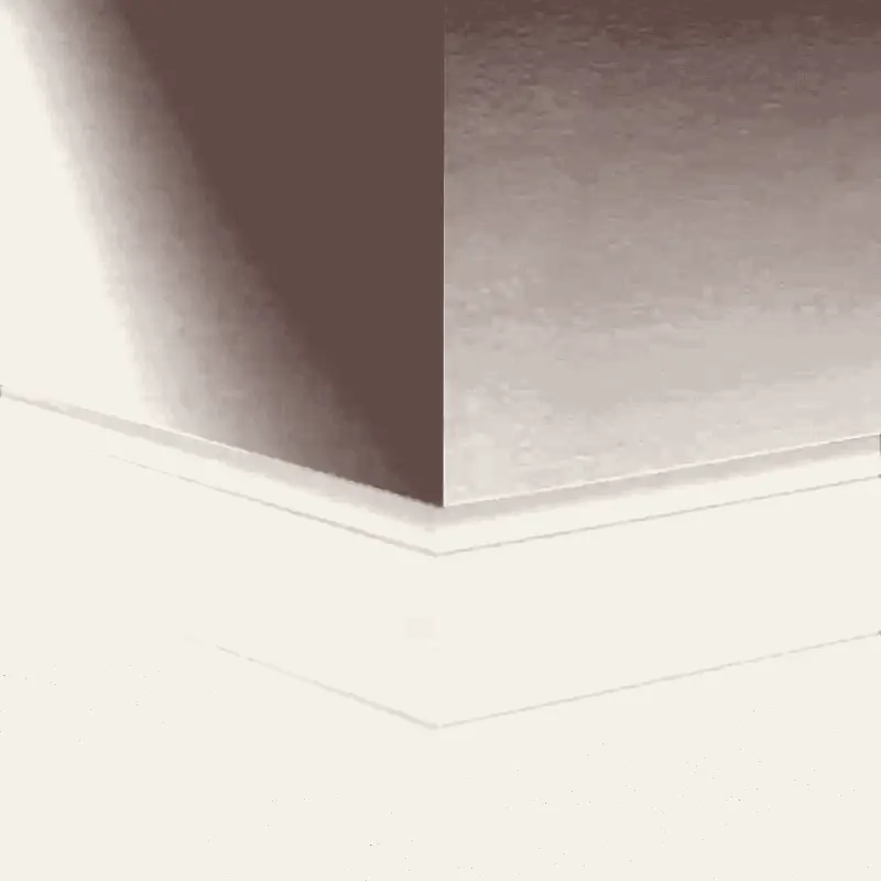 Tarkett - Millwork Wall Finishing System - MW 132 J Silhouette 4" #132 Espresso - Wall Base 8' (Pack of 6)