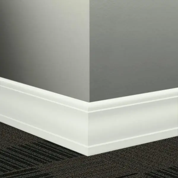 Tarkett - Millwork Wall Finishing System - MW TG1 J Silhouette 4" #TG1 Snowbound - Wall Base 8' (Pack of 6)