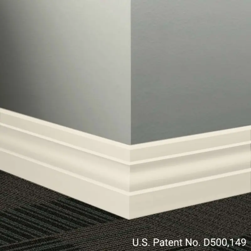 Tarkett - Millwork Wall Finishing System - MW 01 K Ambassador 4" #01 Snow White - Wall Base 8' (Pack of 6)