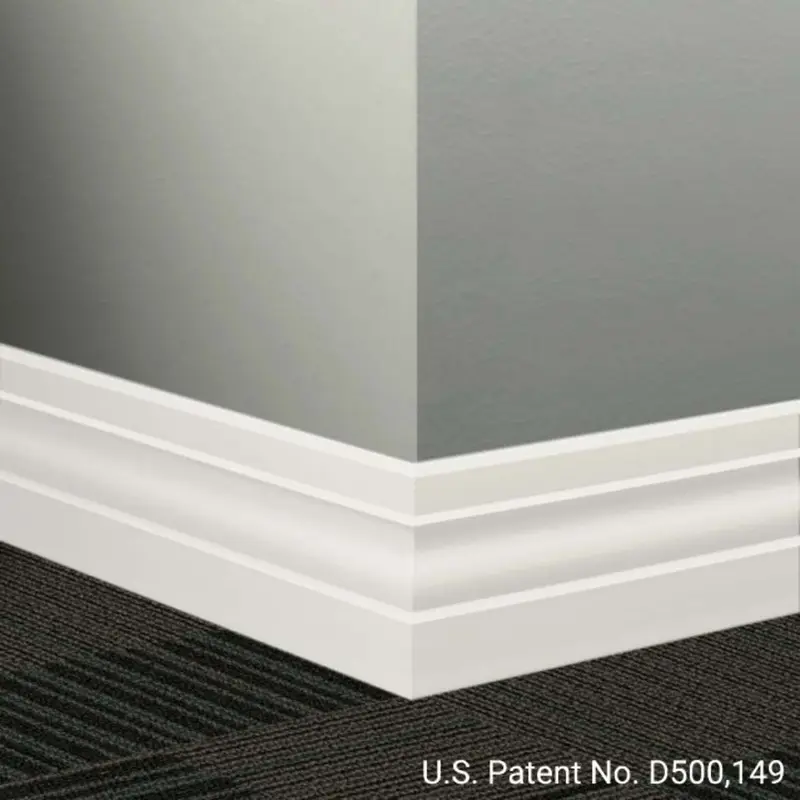 Tarkett - Millwork Wall Finishing System - MW 08 K Ambassador 4" #08 Icicle - Wall Base 8' (Pack of 6)