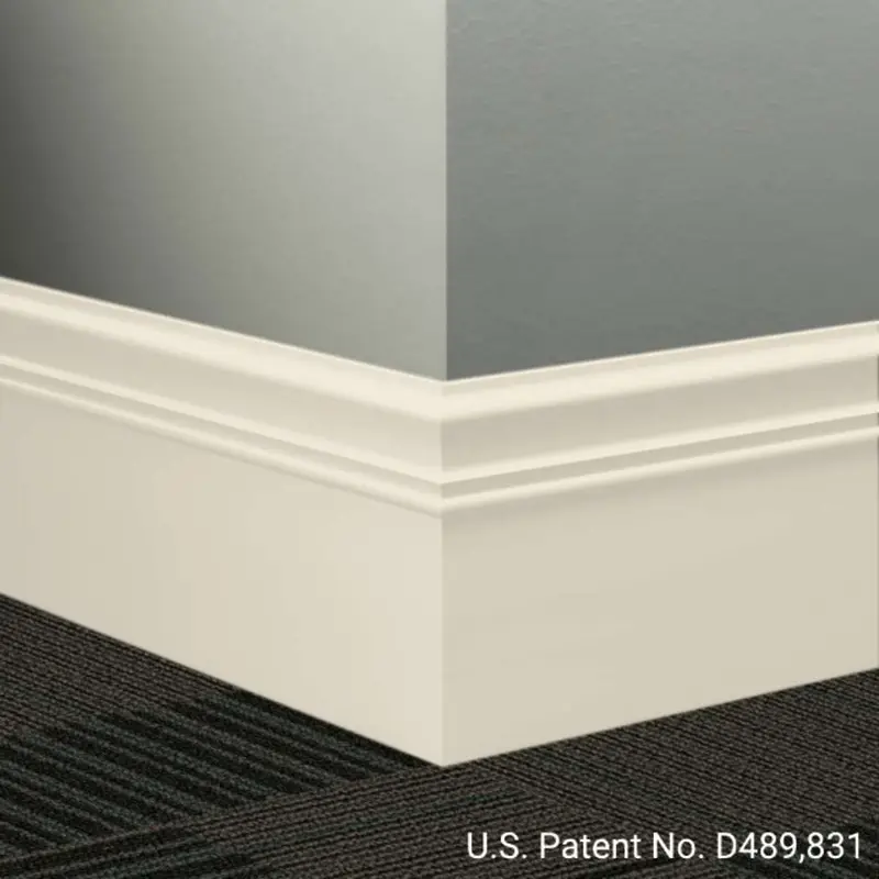 Tarkett - Millwork Wall Finishing System - MW 01 M Monarch 6" #01 Snow White - Wall Base 8' (Pack of 6)