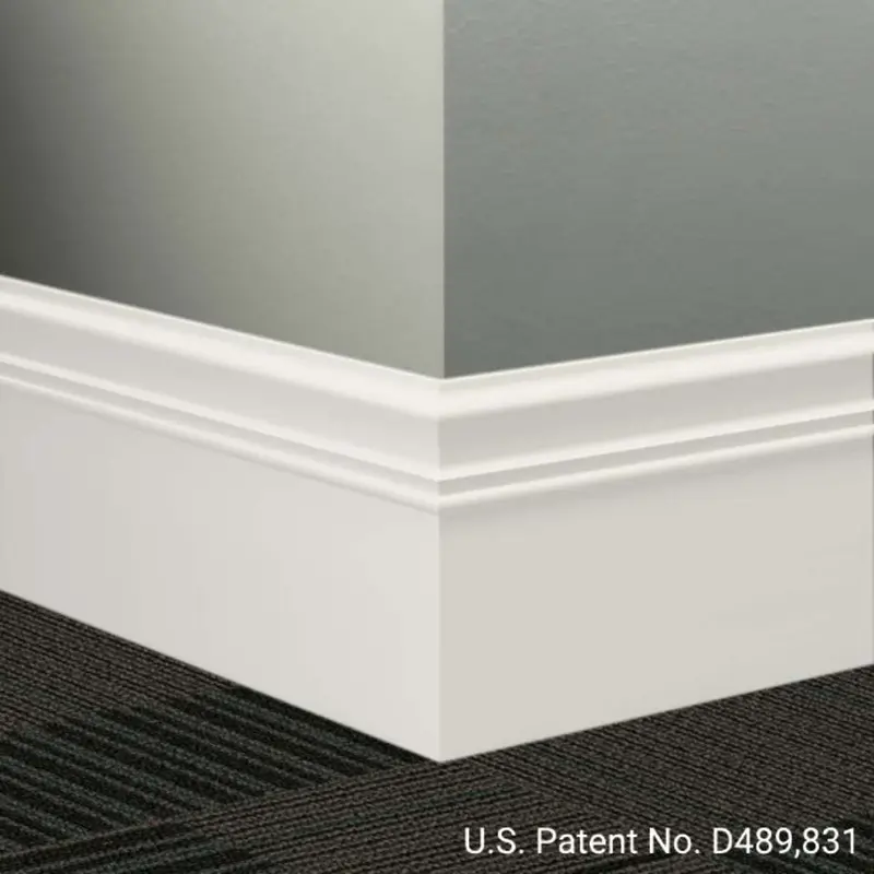 Tarkett - Millwork Wall Finishing System - MW 08 M Monarch 6" #08 Icicle - Wall Base 8' (Pack of 6)