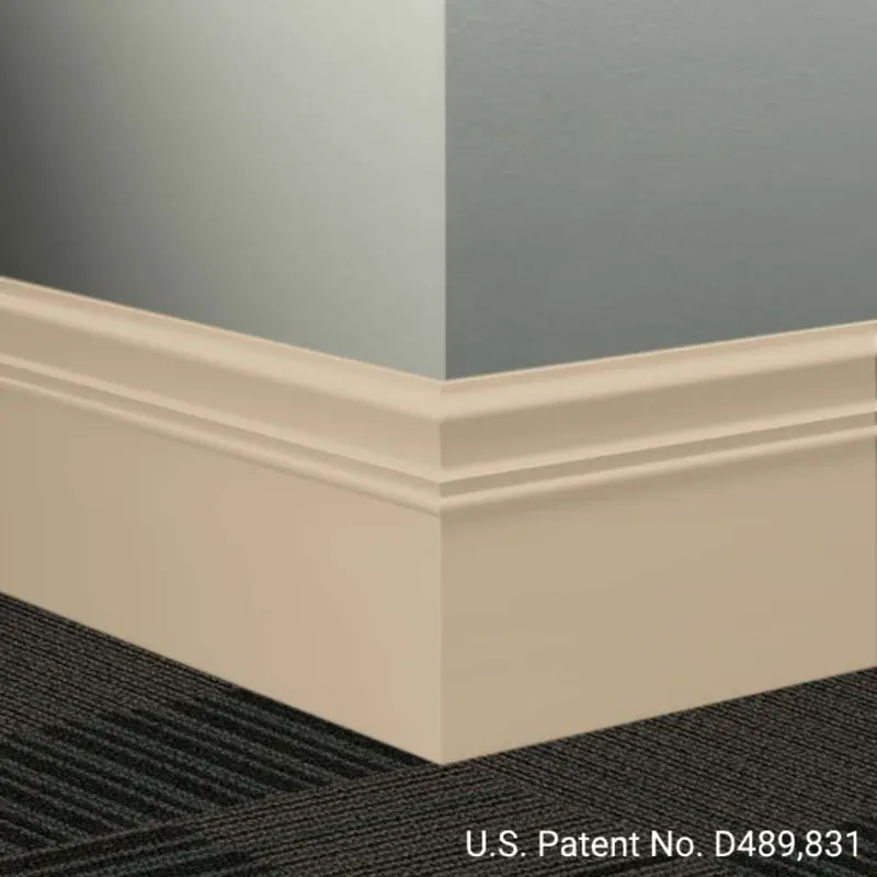 Tarkett - Millwork Wall Finishing System - MW 129 M Monarch 6" #129 Silk - Wall Base 8' (Pack of 6)