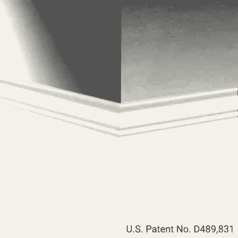 Tarkett - Millwork Wall Finishing System - MW 168 M Monarch 6" #168 Thunder - Wall Base 8' (Pack of 6)