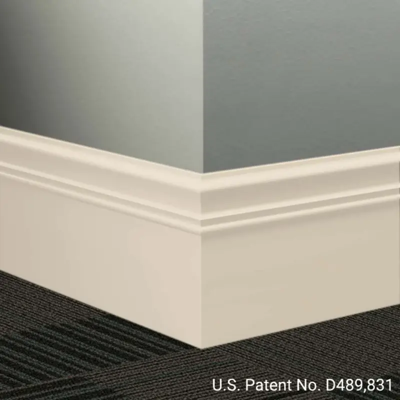 Tarkett - Millwork Wall Finishing System - MW 194 M Monarch 6" #194 Antique White - Wall Base 8' (Pack of 6)