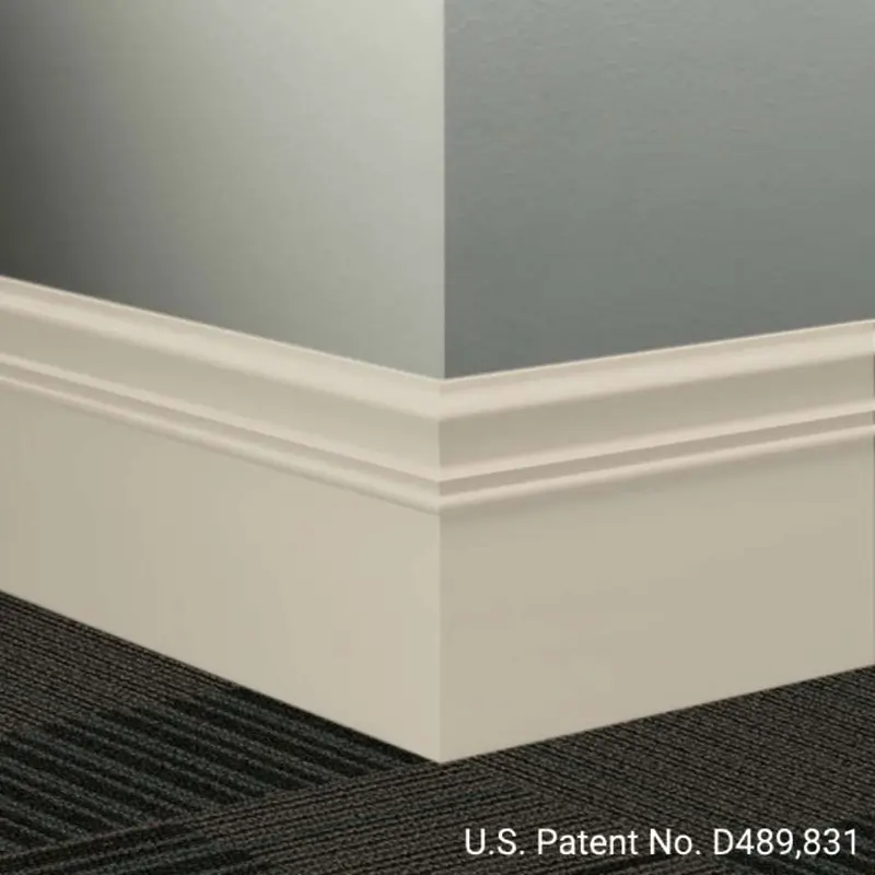Tarkett - Millwork Wall Finishing System - MW 22 M Monarch 6" #22 Pearl - Wall Base 8' (Pack of 6)