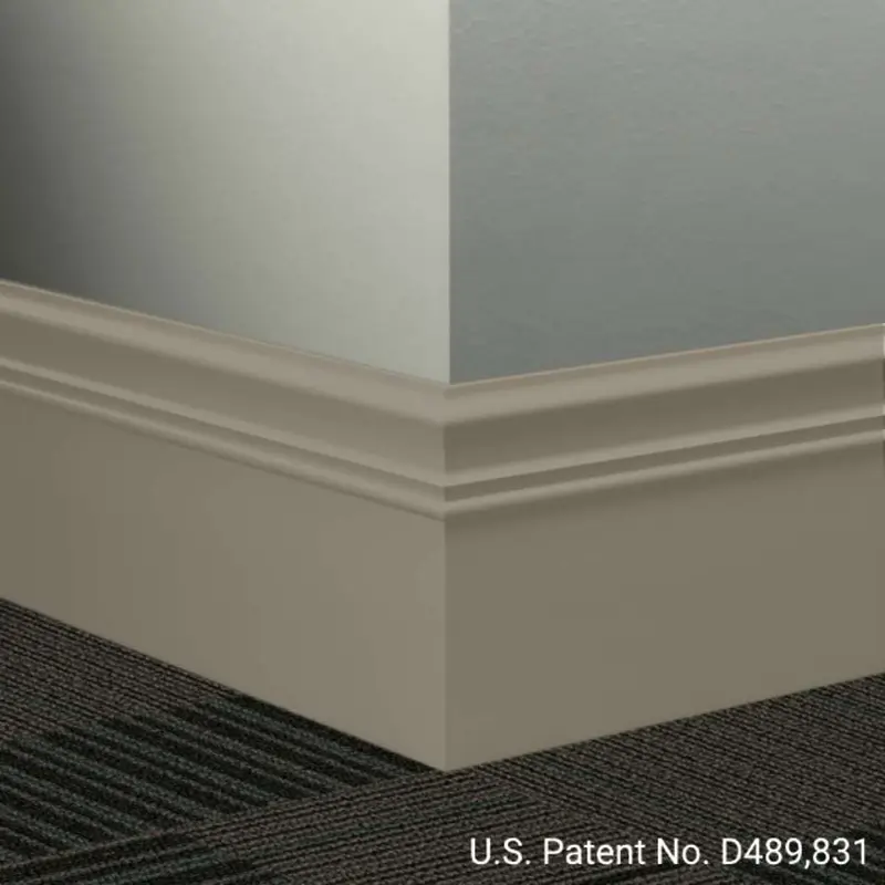 Tarkett - Millwork Wall Finishing System - MW 281 M Monarch 6" #281 Grizzly - Wall Base 8' (Pack of 6)