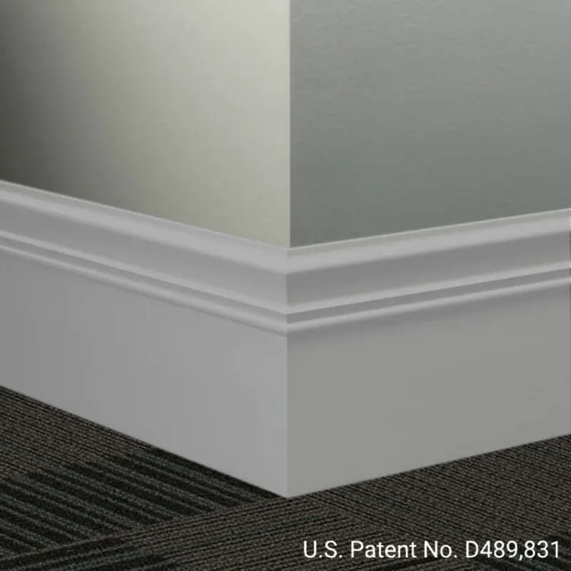Tarkett - Millwork Wall Finishing System - MW 69 M Monarch 6" #69 Sterling Silver - Wall Base 8' (Pack of 6)