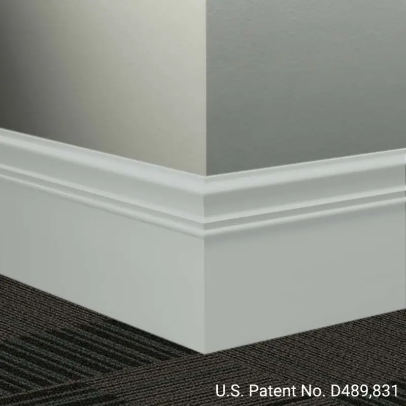 Tarkett - Millwork Wall Finishing System - MW 21 M Monarch 6" #21 Platinum - Wall Base 8' (Pack of 6)