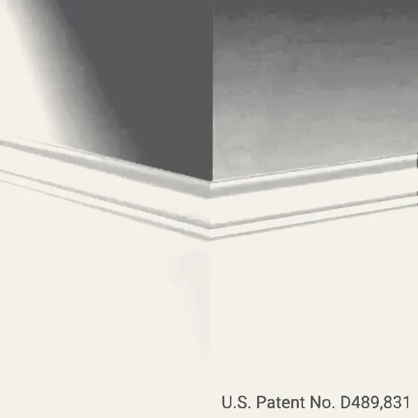 Tarkett - Millwork Wall Finishing System - MW 178 M Monarch 6" #178 Ironstone - Wall Base 8' (Pack of 6)