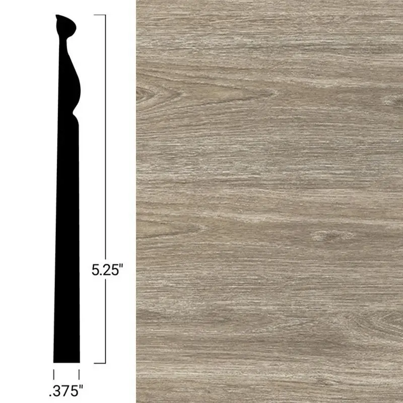 Tarkett - Masquerade Wall Finishing System - MW ME3 Z Classic 5-1/4" #ME3 Seasoned Oak Scout - Wall Base 8' (Pack of 6)