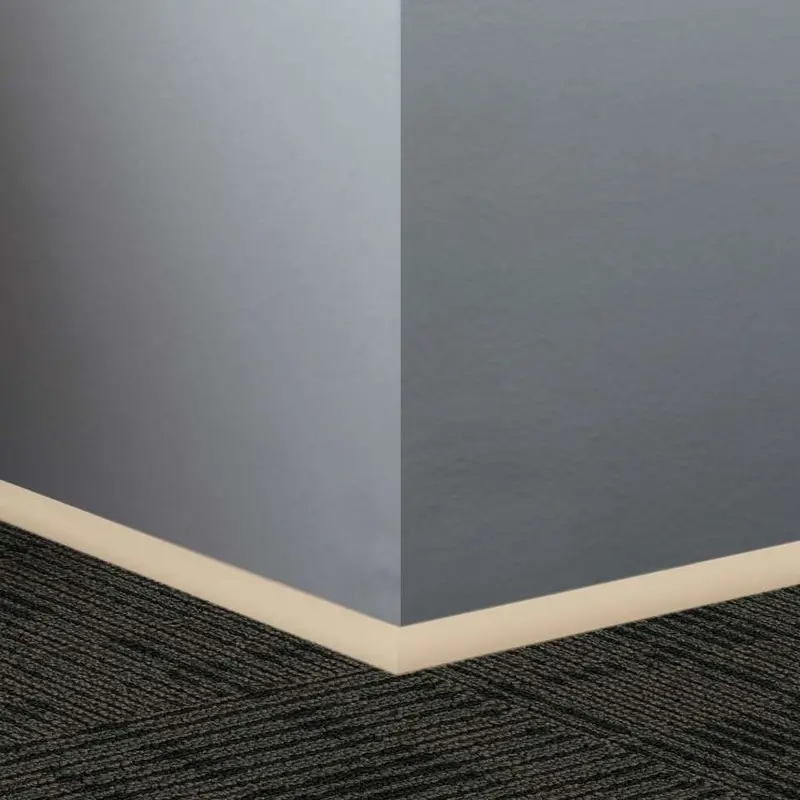 Tarkett - Millwork Wall Finishing System - QTR 129 D Quarter Round 3/4" #129 Silk - Wall Base 8'
