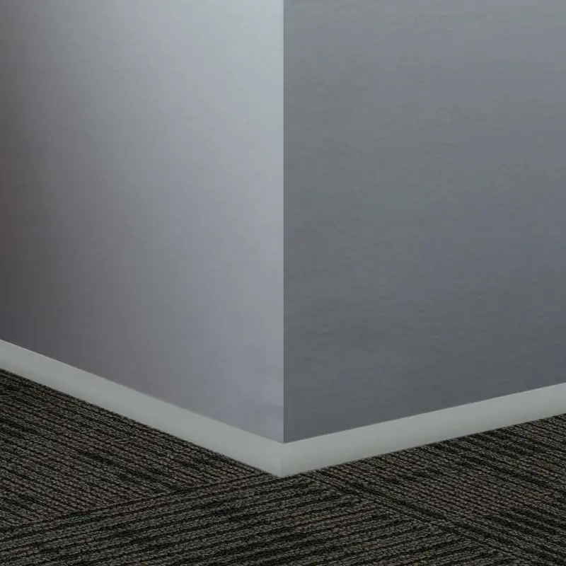Tarkett - Millwork Wall Finishing System - QTR 28 D Quarter Round 3/4" #28 Medium Grey - Wall Base 8'