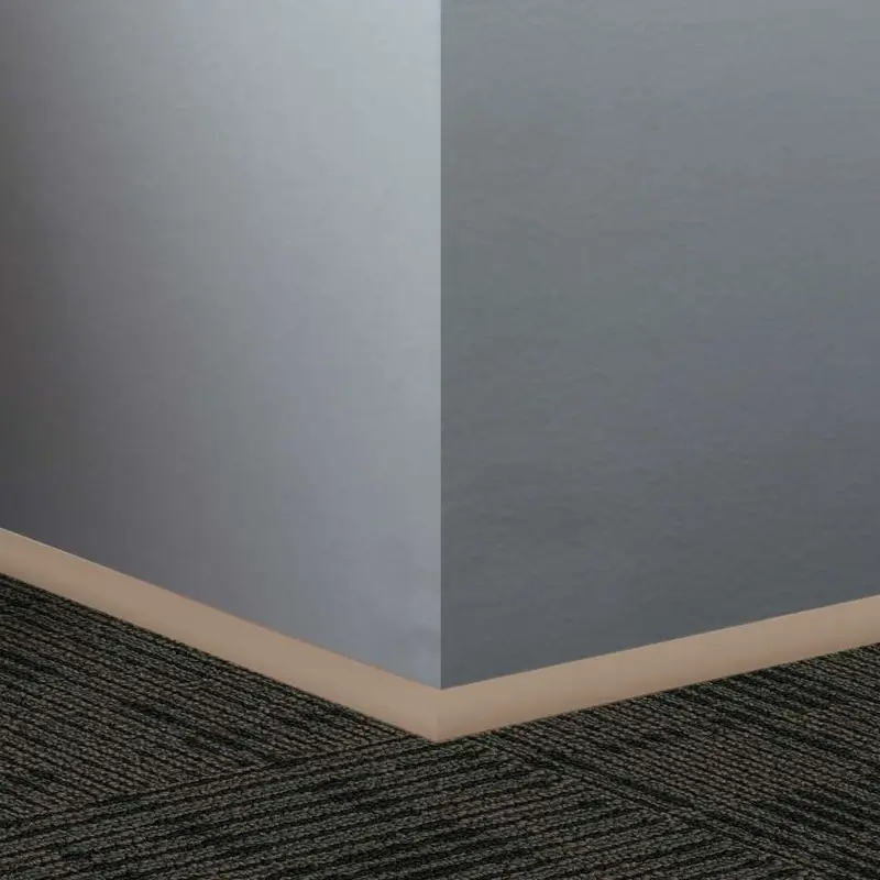 Tarkett - Millwork Wall Finishing System - QTR 45 D Quarter Round 3/4" #45 Sandalwood - Wall Base 8'