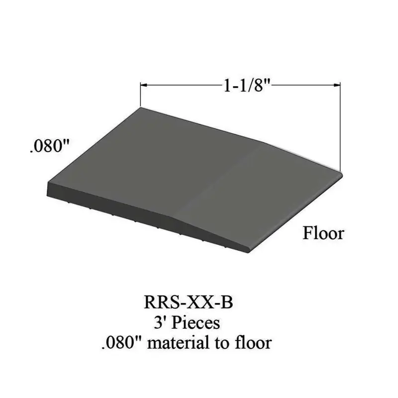 Tarkett - Reducers - RRS 20 B for .080" Material to Floor #20 Charcoal 3'