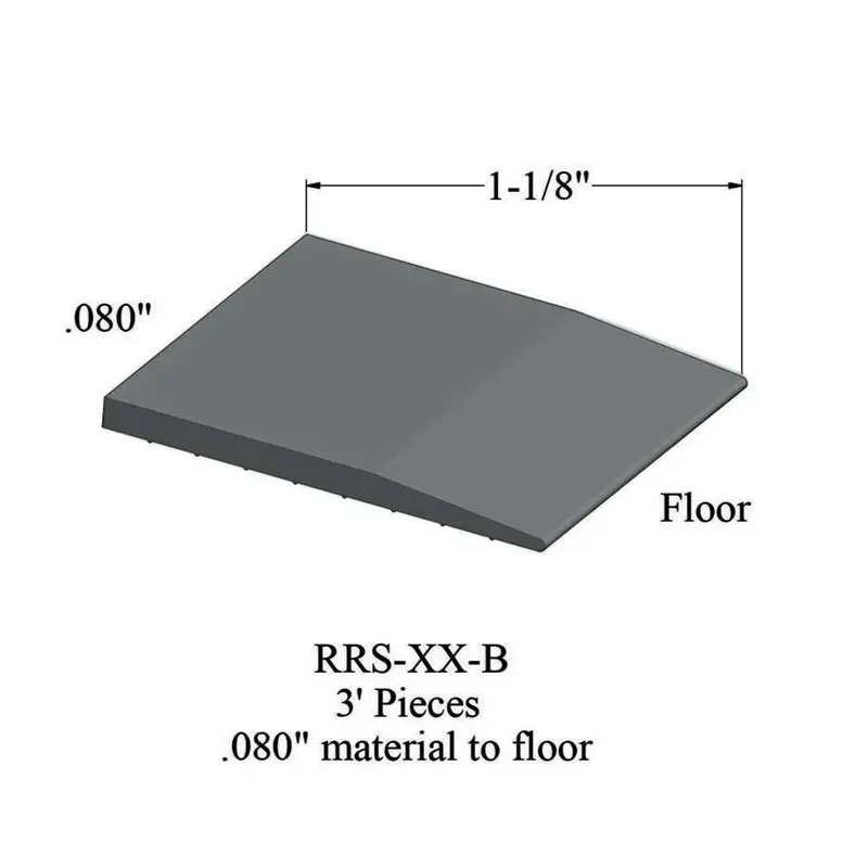 Tarkett - Reducers - RRS 28 B for .080" Material to Floor #28 Medium Grey 3'