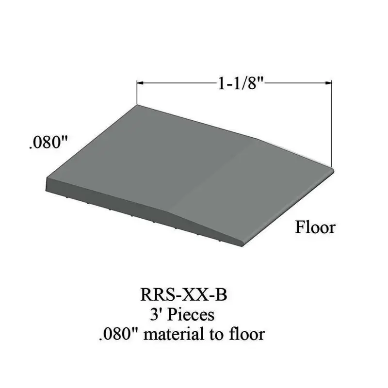 Tarkett - Reducers - RRS 38 B for .080" Material to Floor #38 Pewter 3'