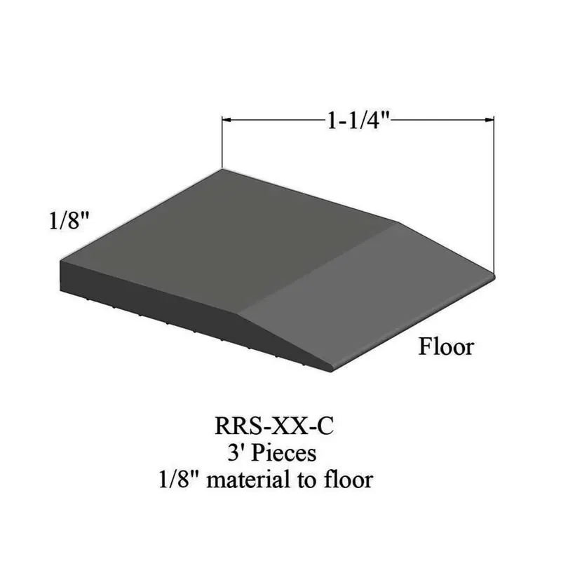 Tarkett - Reducers - RRS 20 C for 1/8" Material to Floor #20 Charcoal 3'