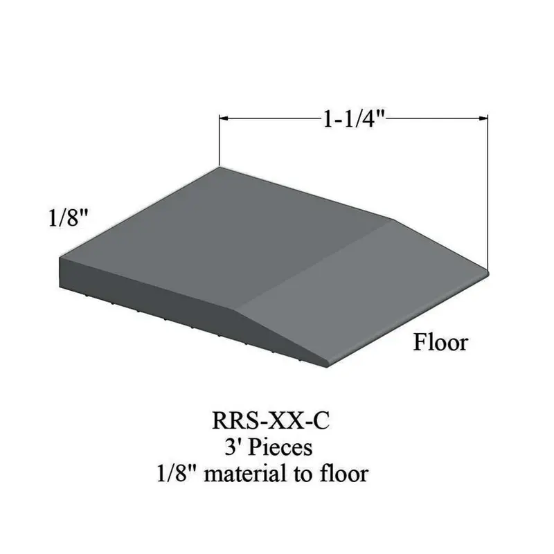 Tarkett - Reducers - RRS 28 C for 1/8" Material to Floor #28 Medium Grey 3'