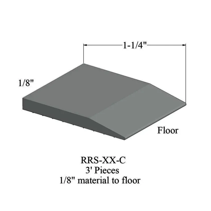 Tarkett - Reducers - RRS 38 C for 1/8" Material to Floor #38 Pewter 3'
