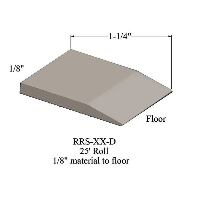 Tarkett - Reducers - RRS 01 D for 1/8" Material to Floor #01 Snow White 25'