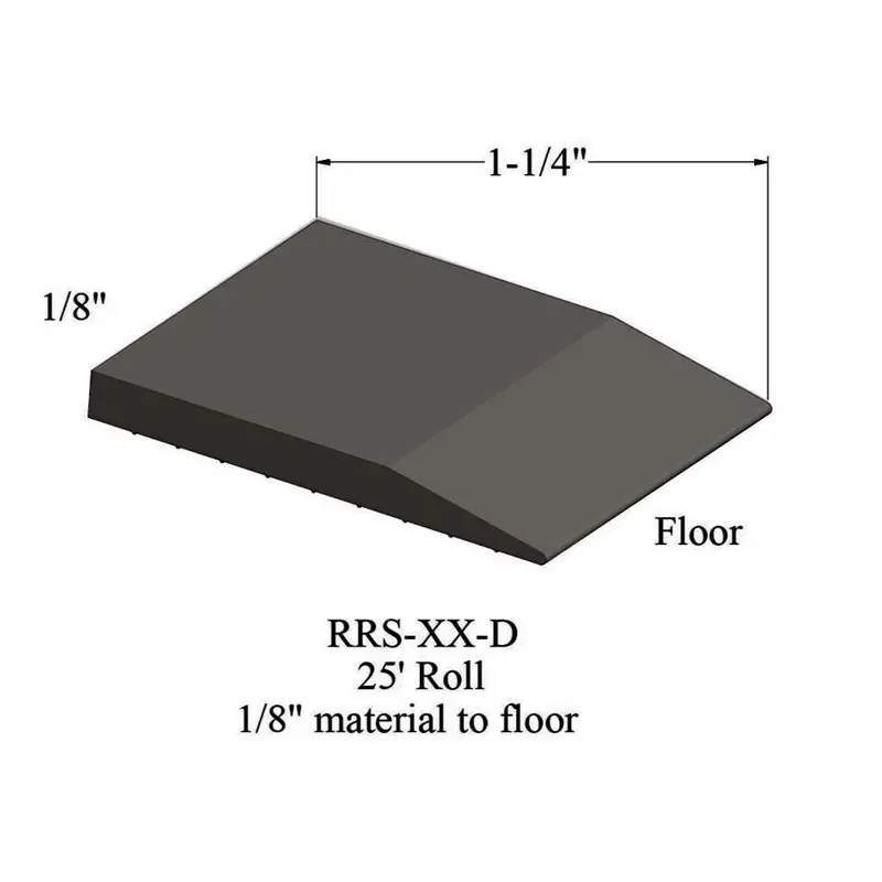 Tarkett - Reducers - RRS 167 D for 1/8" Material to Floor #167 Fudge 25'