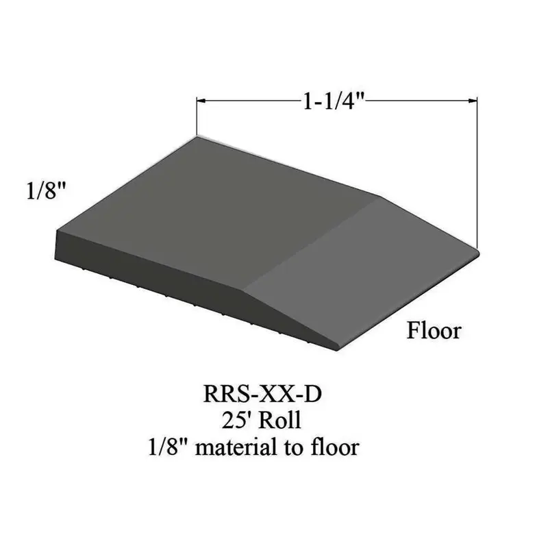 Tarkett - Reducers - RRS 20 D for 1/8" Material to Floor #20 Charcoal 25'