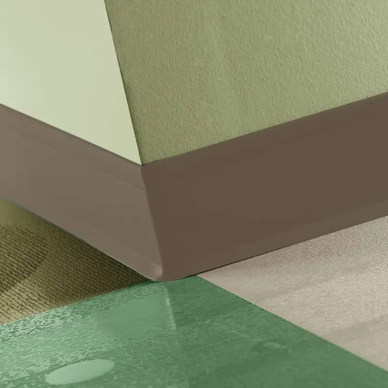 Tarkett - Perceptions Designer Wall Base - RWDC 101 4.25 X 120 1/8 Recess TOE 4-1/4" #101 Seaweed - Wall Base 120'