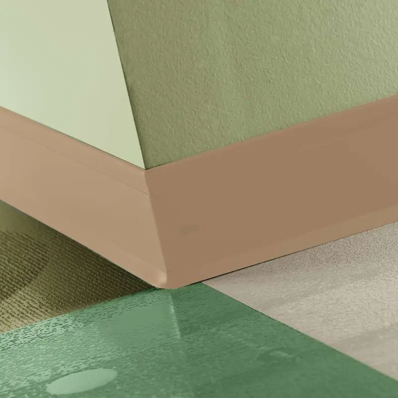 Tarkett - Perceptions Designer Wall Base - RWDC 130 4.25 X 120 1/8 Recess TOE 4-1/4" #130 Sisal - Wall Base 120'