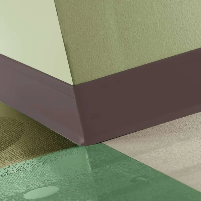 Tarkett - Perceptions Designer Wall Base - RWDC 132 4.25 X 120 1/8 Recess TOE 4-1/4" #132 Espresso - Wall Base 120'