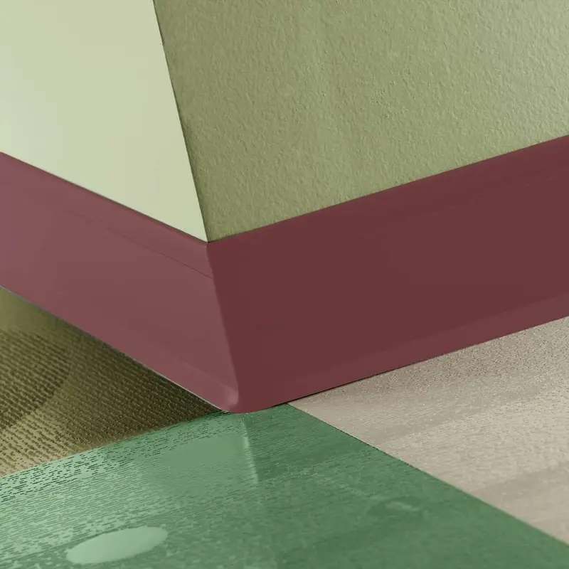 Tarkett - Perceptions Designer Wall Base - RWDC 163 4.25 X 120 1/8 Recess TOE 4-1/4" #163 Salsa - Wall Base 120'