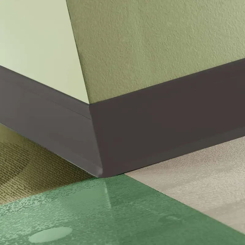 Tarkett - Perceptions Designer Wall Base - RWDC 167 4.25 X 120 1/8 Recess TOE 4-1/4" #167 Fudge - Wall Base 120'