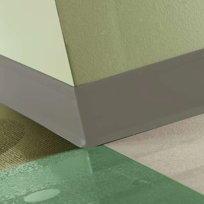 Tarkett - Perceptions Designer Wall Base - RWDC 179 4.25 X 120 1/8 Recess TOE 4-1/4" #179 Steel - Wall Base 120'