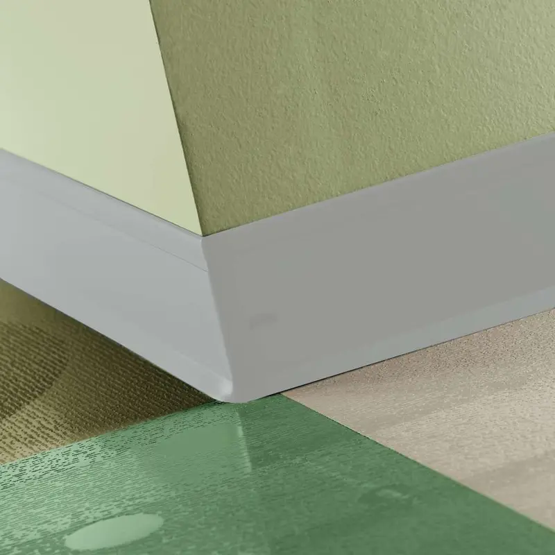 Tarkett - Perceptions Designer Wall Base - RWDC 23 4.25 X 120 1/8 Recess TOE 4-1/4" #23 Vapor Grey - Wall Base 120'