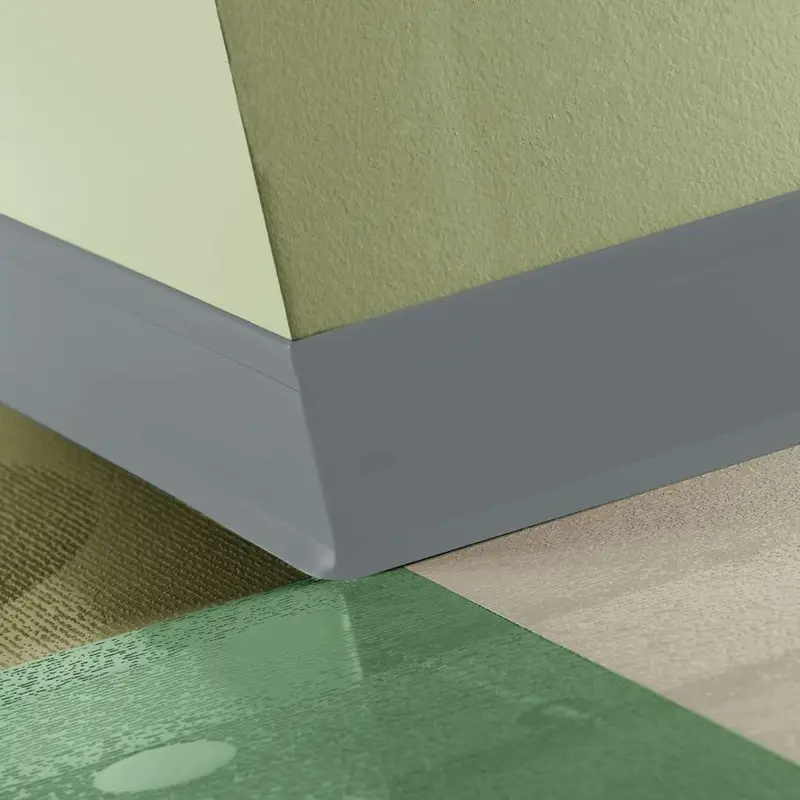 Tarkett - Perceptions Designer Wall Base - RWDC 28 4.25 X 120 1/8 Recess TOE 4-1/4" #28 Medium Grey - Wall Base 120'