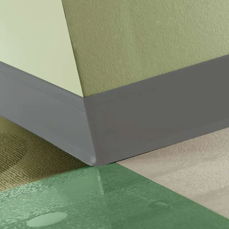 Tarkett - Perceptions Designer Wall Base - RWDC 48 4.25 X 120 1/8 Recess TOE 4-1/4" #48 Grey - Wall Base 120'