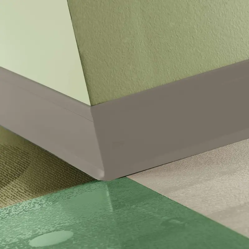 Tarkett - Perceptions Designer Wall Base - RWDC 80 4.25 X 120 1/8 Recess TOE 4-1/4" #80 Fawn - Wall Base 120'