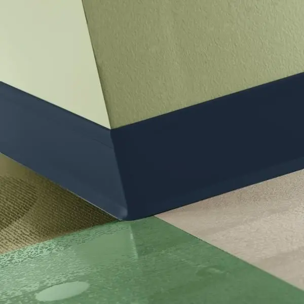 Tarkett - Perceptions Designer Wall Base - RWDC TH3 4.25 X 120 1/8 Recess TOE 4-1/4" #TH3 Inkwell - Wall Base 120'