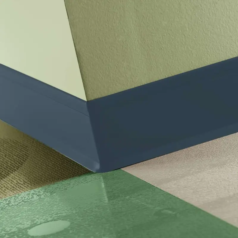 Tarkett - Perceptions Designer Wall Base - RWDCT 18 4.25 X 120 1/8 Recess Toeless 4-1/4" #18 Navy Blue - Wall Base 120'