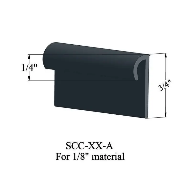 Tarkett - Cove Caps - SCC 18 A for 1/8" Thick Resilient Flooring (Round) #18 Navy Blue 12'