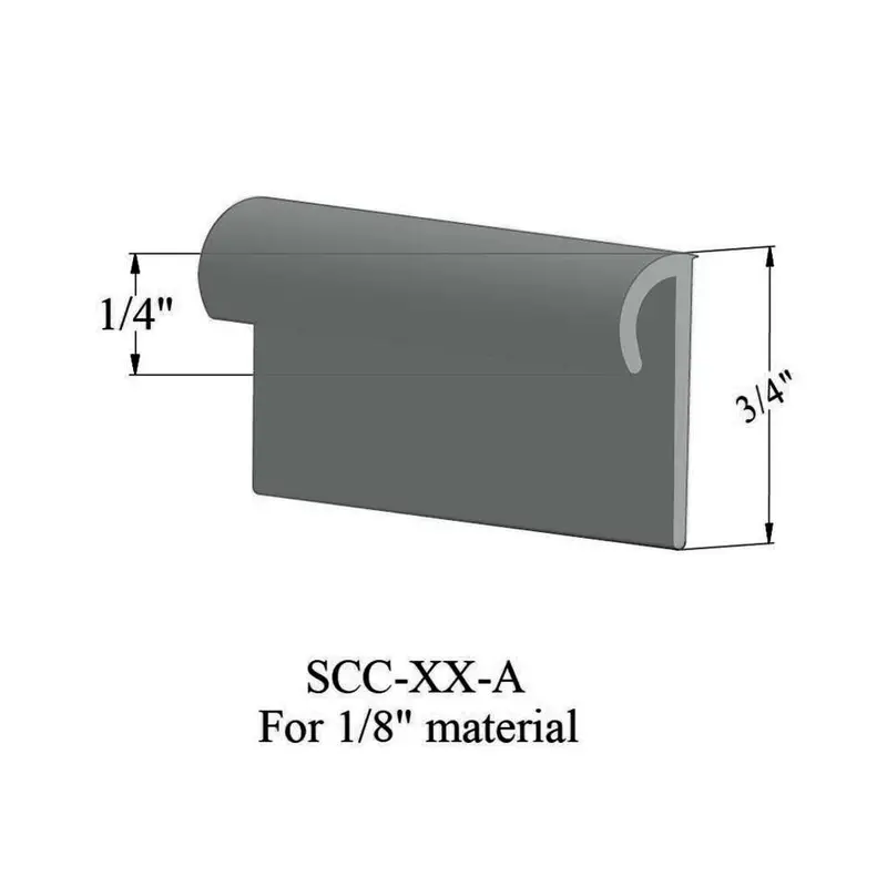 Tarkett - Cove Caps - SCC 21 A for 1/8" Thick Resilient Flooring (Round) #21 Platinum 12'