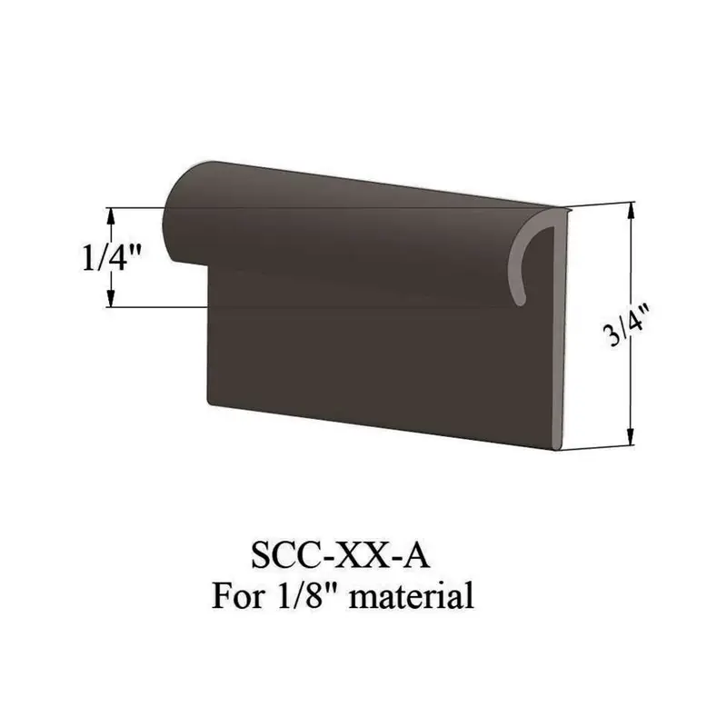 Tarkett - Cove Caps - SCC 283 A for 1/8" Thick Resilient Flooring (Round) #283 Toast 12'