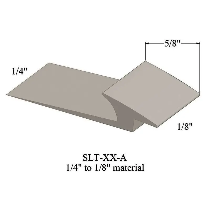 Tarkett - Slim Line Transitions - SLT 01 A for 1/4" Material to 1/8" Material #01 Snow White 12'