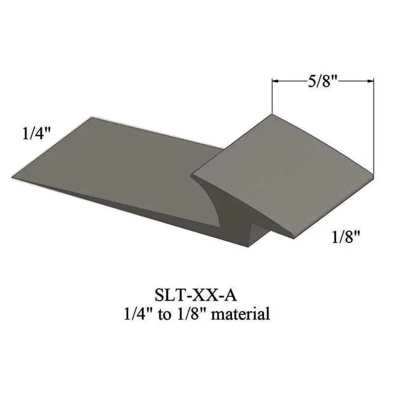 Tarkett - Slim Line Transitions - SLT 179 A for 1/4" Material to 1/8" Material #179 Steel 12'