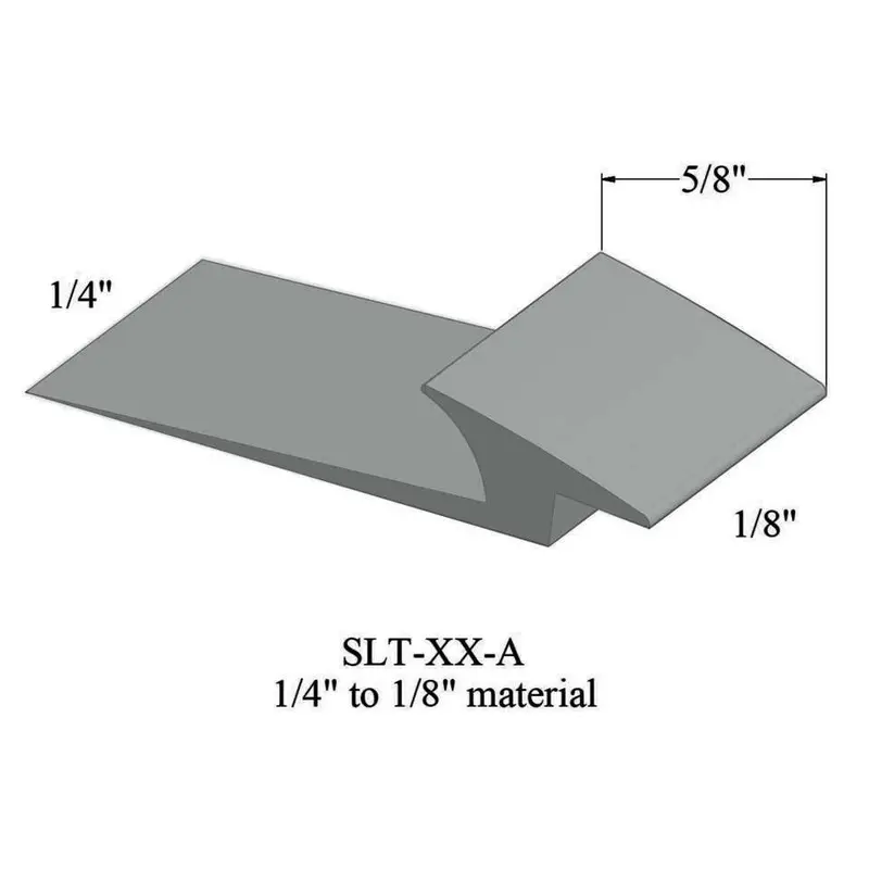 Tarkett - Slim Line Transitions - SLT 21 A for 1/4" Material to 1/8" Material #21 Platinum 12'