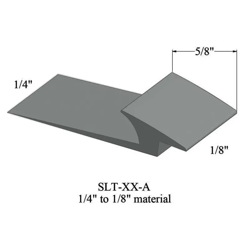 Tarkett - Slim Line Transitions - SLT 38 A for 1/4" Material to 1/8" Material #38 Pewter 12'
