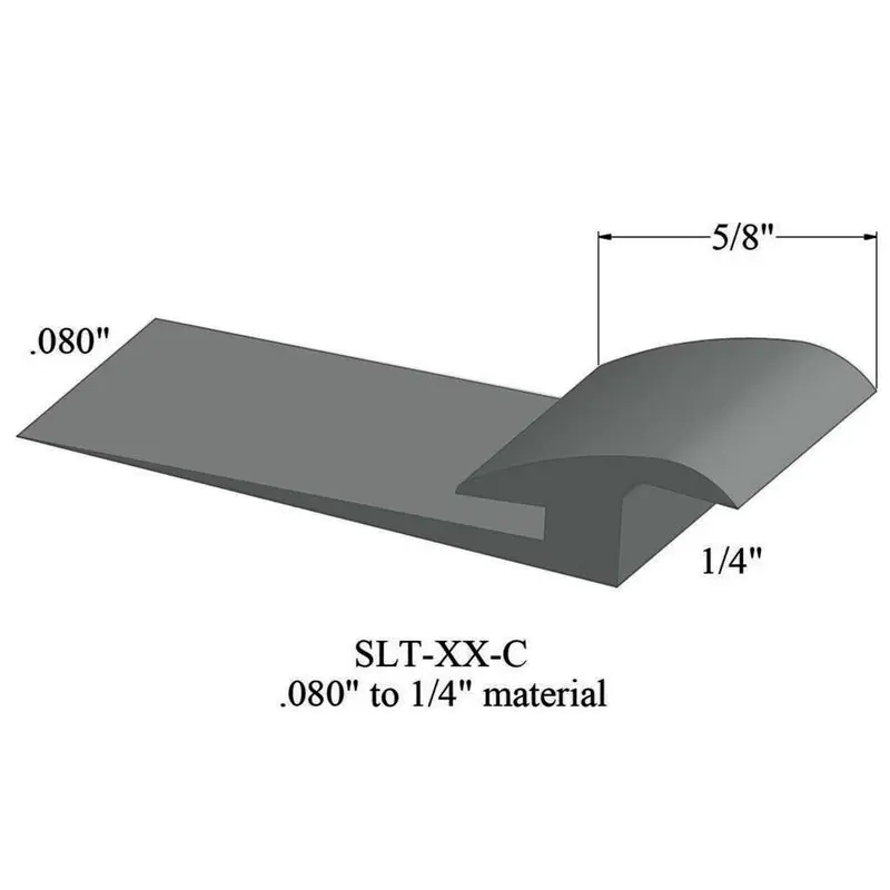 Tarkett - Slim Line Transitions - SLT 38 C for 0.080" Material to 1/4" Material #38 Pewter 12'